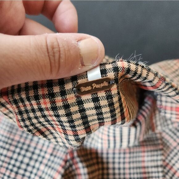 Free People Plaid Skinny Pants - Picture 4 of 11